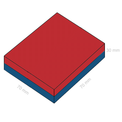 Magnet neodim bloc 70 x 70 x 30 mm C