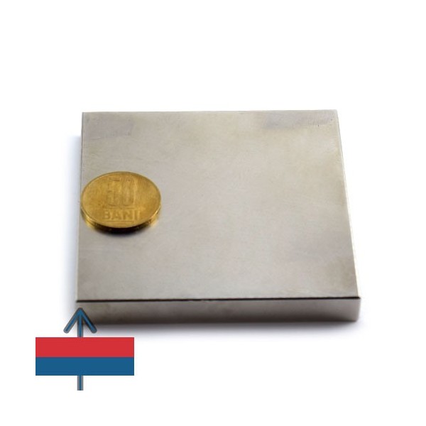 Неодимов магнит блок 80 x 80 x 10 мм 2