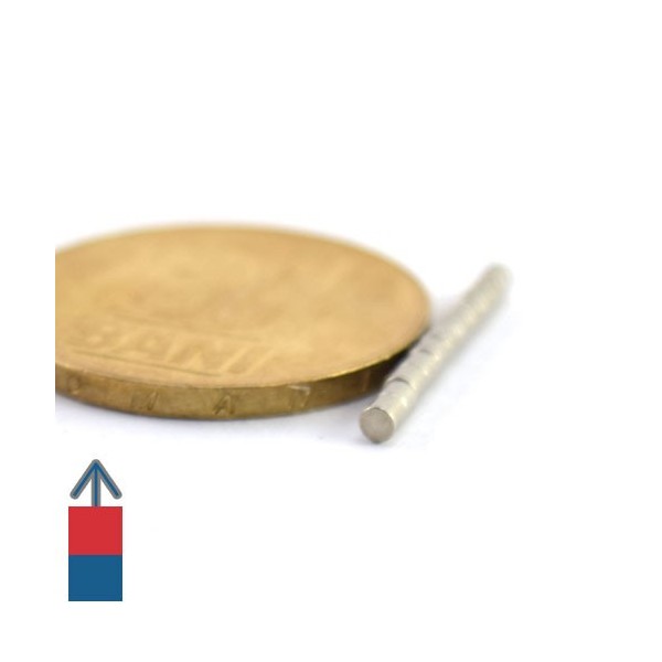 Неодимов магнит цилиндър 2 x 2 мм 4