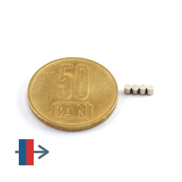 Неодимов магнит цилиндър 2 x 2 мм 11