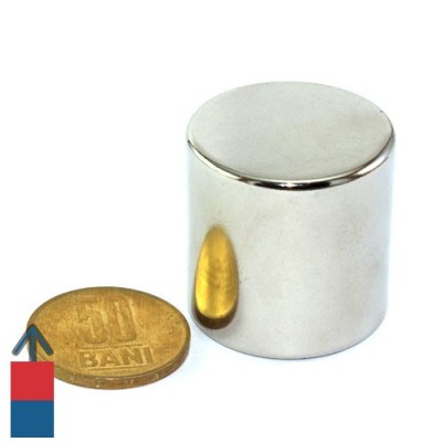 Magnet neodim cilindru 30 x 30 mm 1