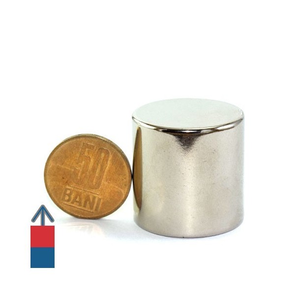 Неодимов магнит цилиндър 30 x 30 мм 3