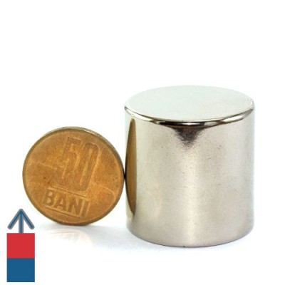 Magnet neodim cilindru 30 x 30 mm 3