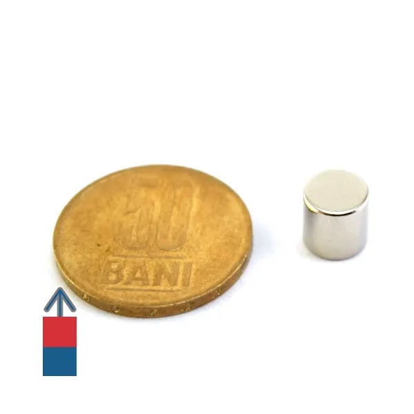 Magnet neodim cilindru 08 x 08 mm 1 Magnet neodim cilindru 08 x 08 mm 1