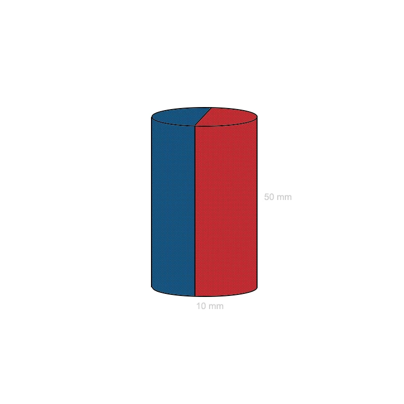 Magnet neodim cilindru 10 x 50 mm C