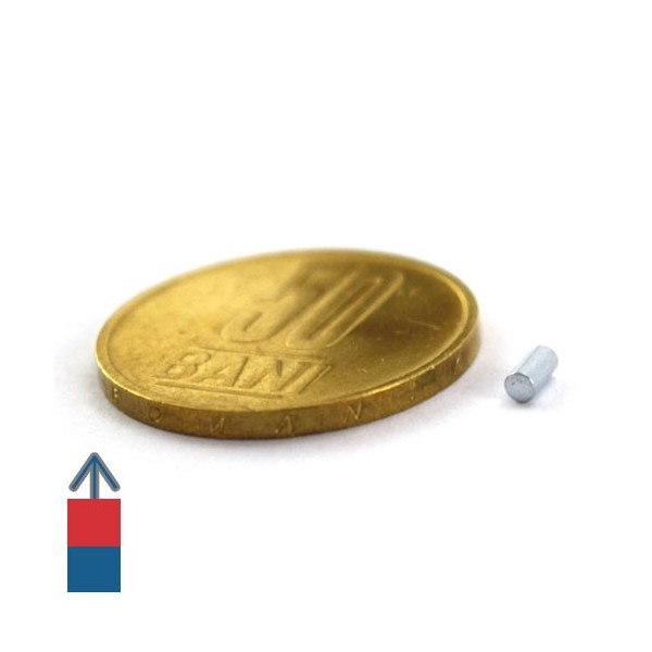 Неодимов магнит цилиндър 2 x 4 мм 3