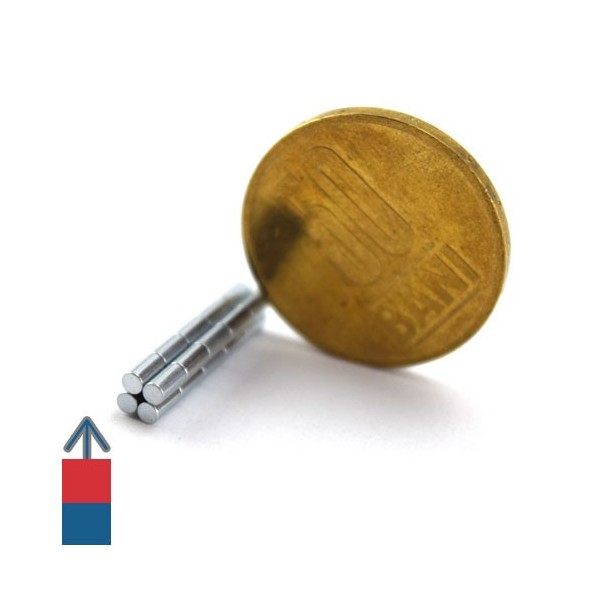 Неодимов магнит цилиндър 2 x 4 мм 8