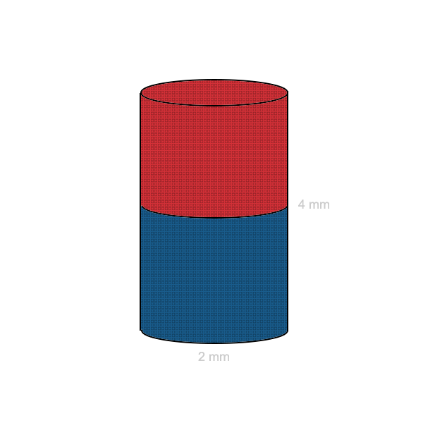 Magnet neodim cilindru 02 x 04 mm C