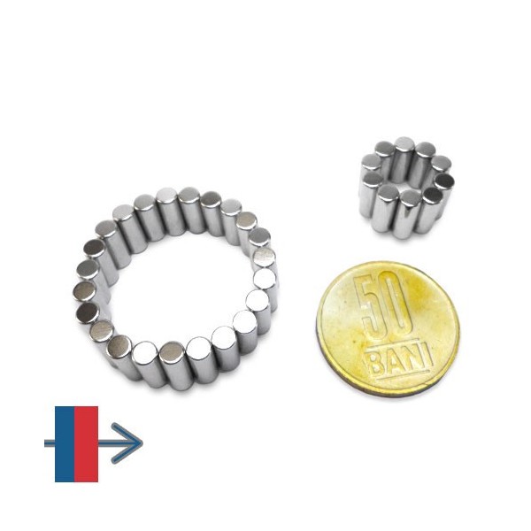 Неодимов магнит цилиндър 4 x 10 мм 1