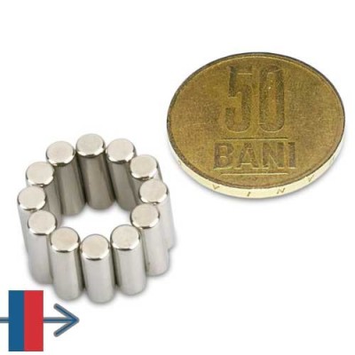 Magnet neodim cilindru 04 x 12 mm 5
