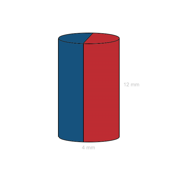 Неодимов магнит цилиндър 4 x 12 мм C