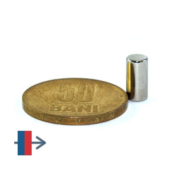 Неодимов магнит цилиндър 5 x 10 мм 5