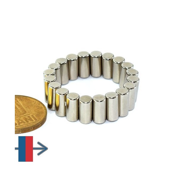 Неодимов магнит цилиндър 5 x 10 мм 9