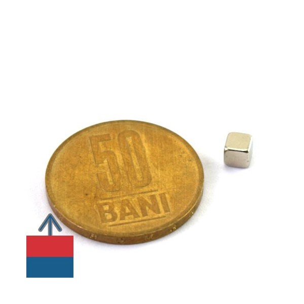 Неодимов магнит куб 4 мм 1