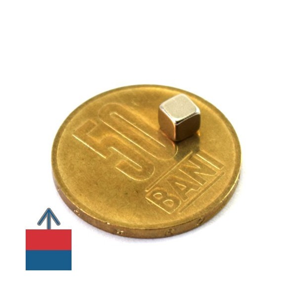 Неодимов магнит куб 4 мм 4