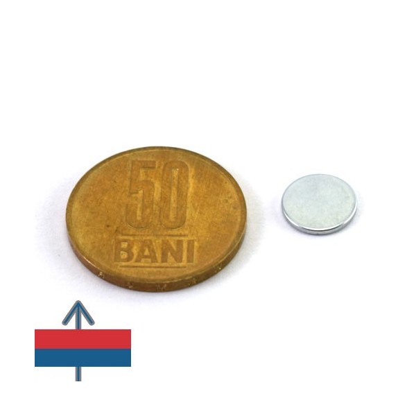 Неодимов магнит диск 10 x 1 мм 11