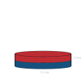Неодимов магнит диск 12 x 0.2 мм схема
